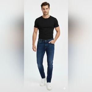 Hollister Men's Jeans 32 X 34 Blue Stretch Skinny Epic Flex